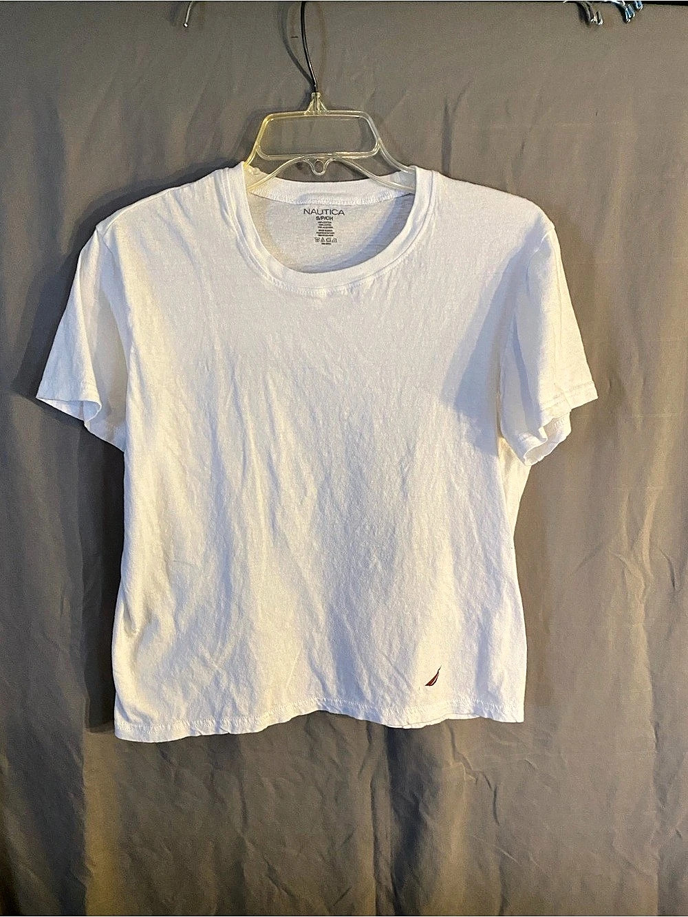 Nautica Short Sleeve Tee in White Small
